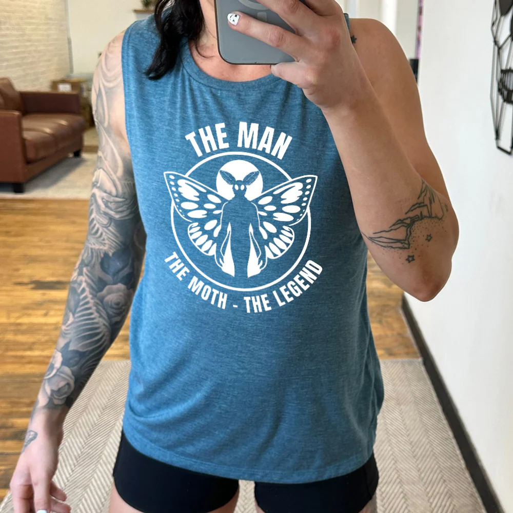 The Man The Moth The Legend Muscle Tank - Image 2