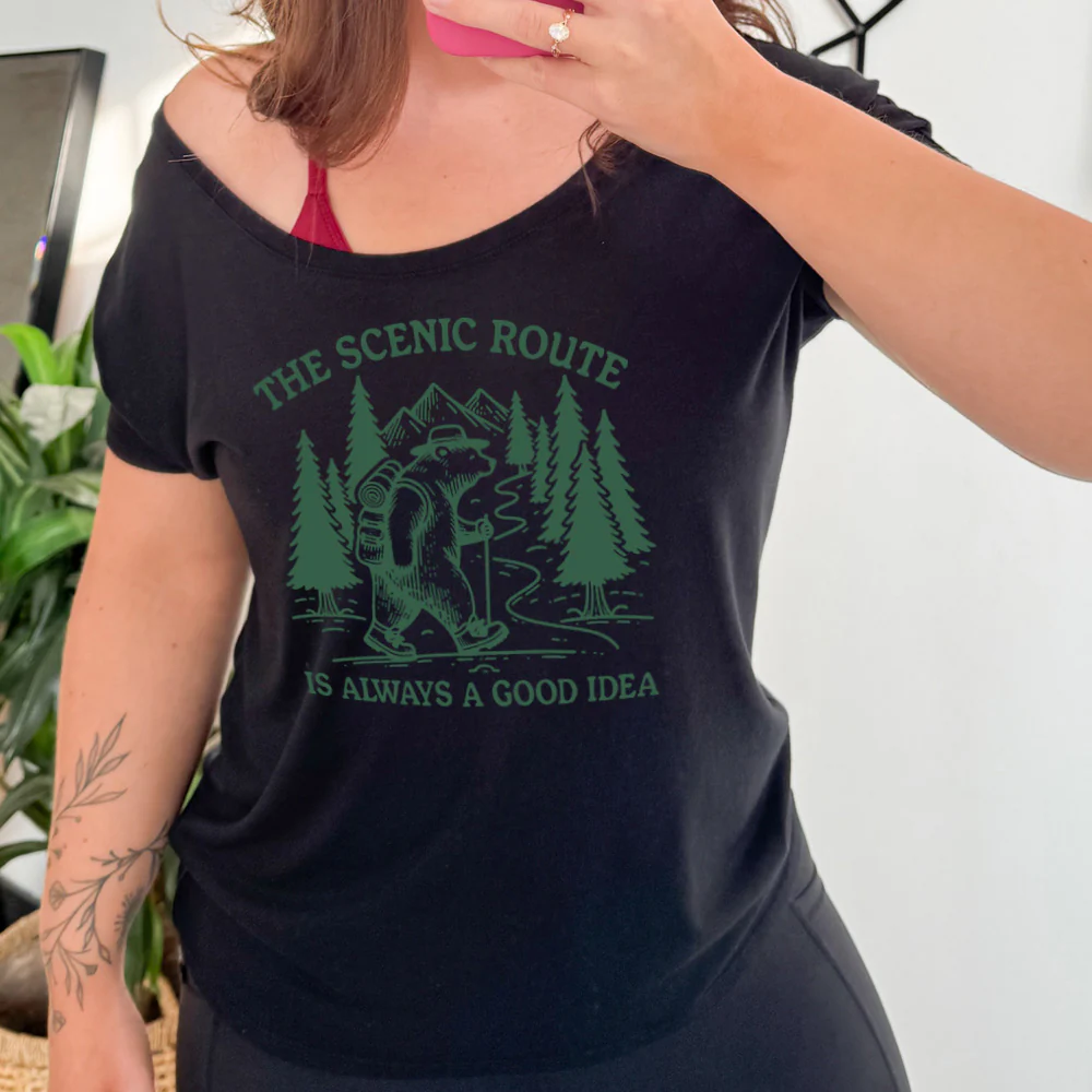 The Scenic Route Is Always A Good Idea | Slouchy Tee