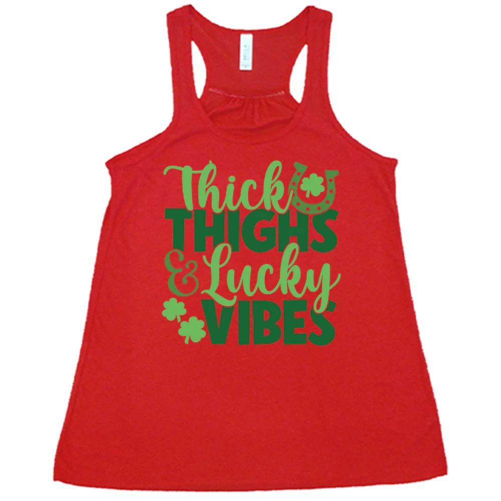 Thick Thighs & Lucky Vibes Shirt - Image 5