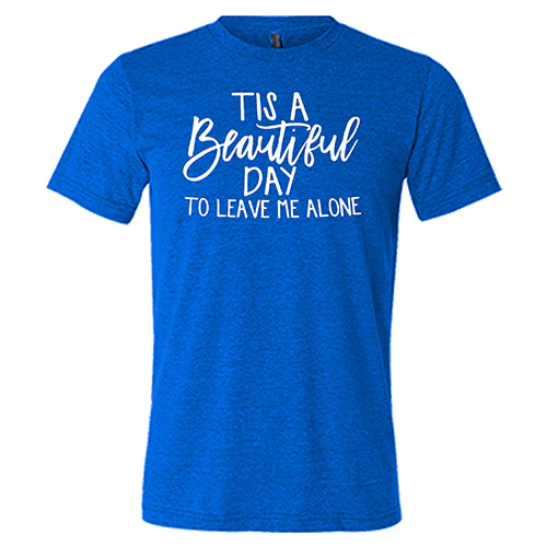 Tis A Beautiful Day To Leave Me Alone Shirt Unisex - Image 3