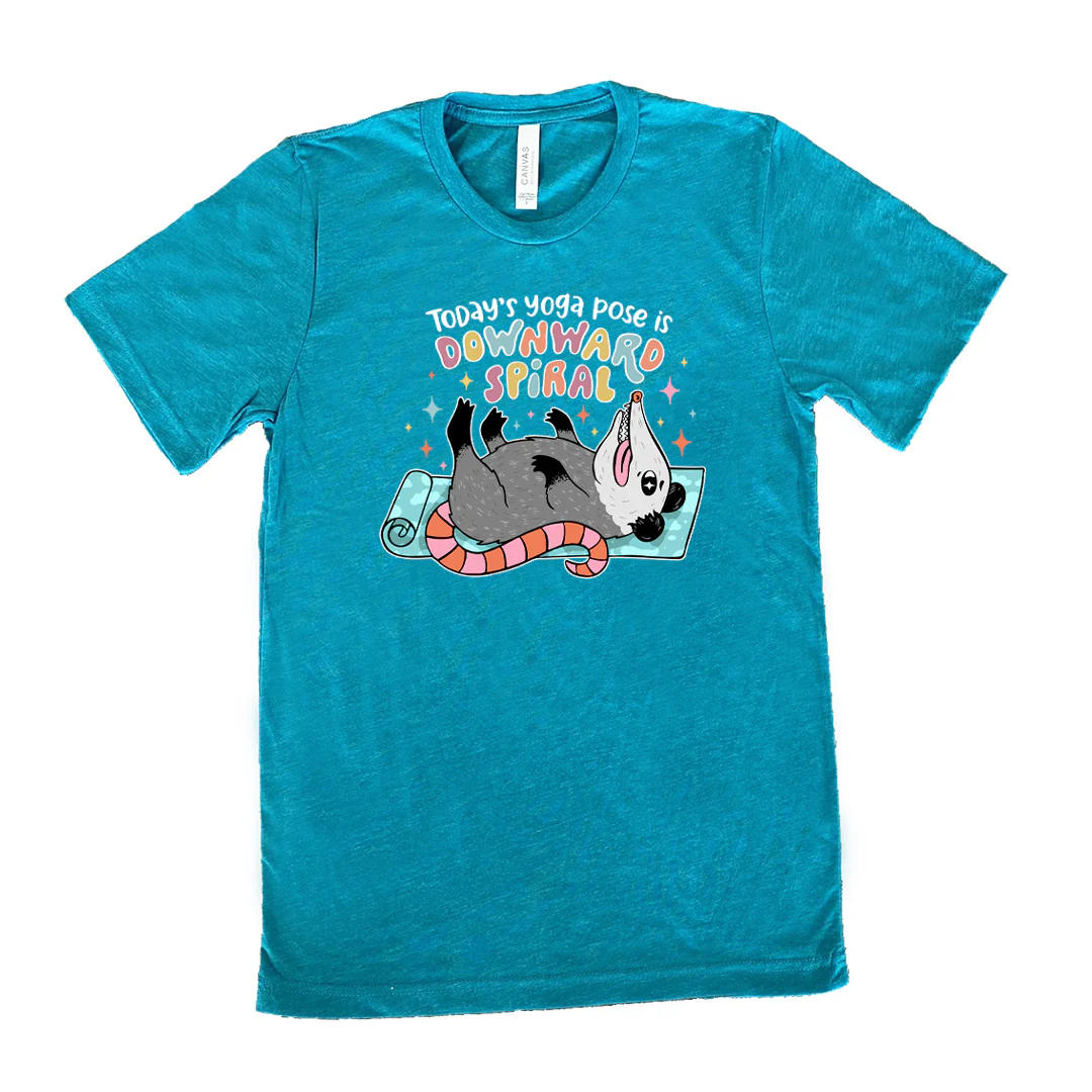Today's Yoga Pose Is Downward Spiral Shirt Unisex - Image 11