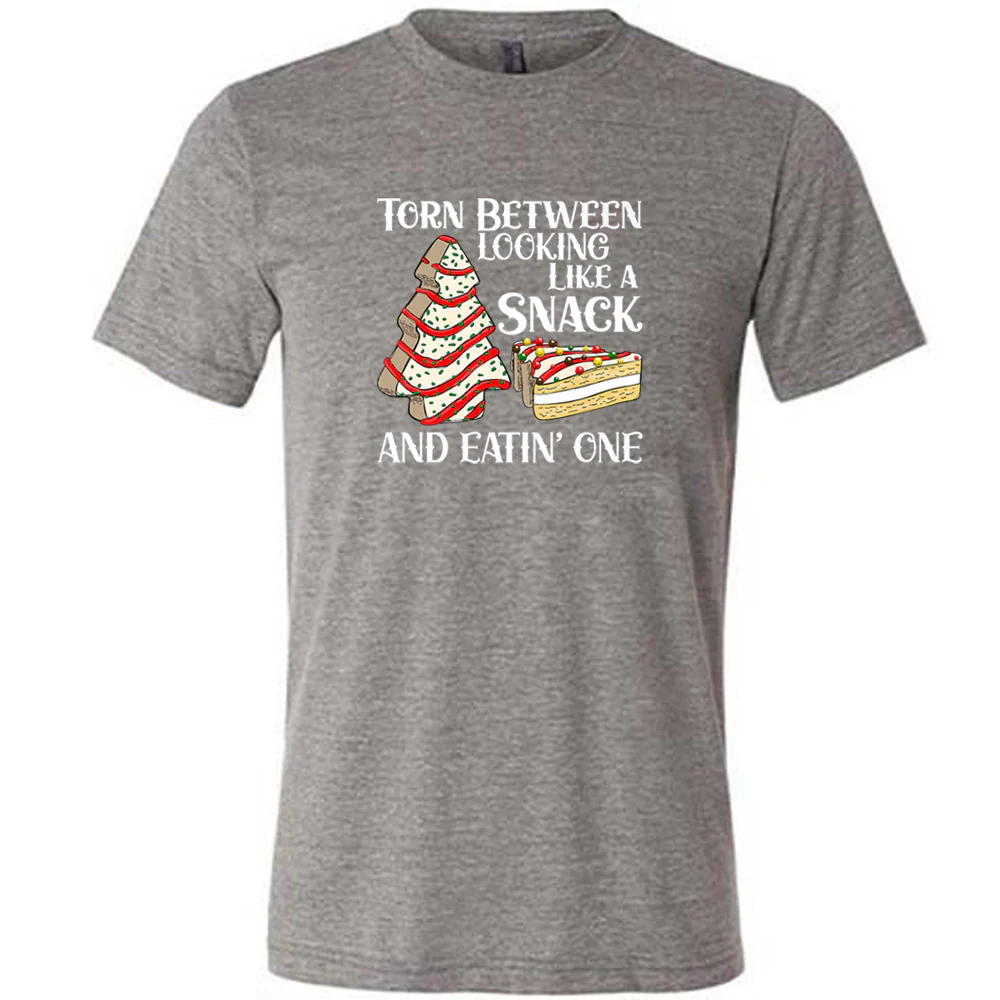 Torn Between Looking Like A Snack And Eating One (With Tree Cakes) Shirt Unisex - Image 4
