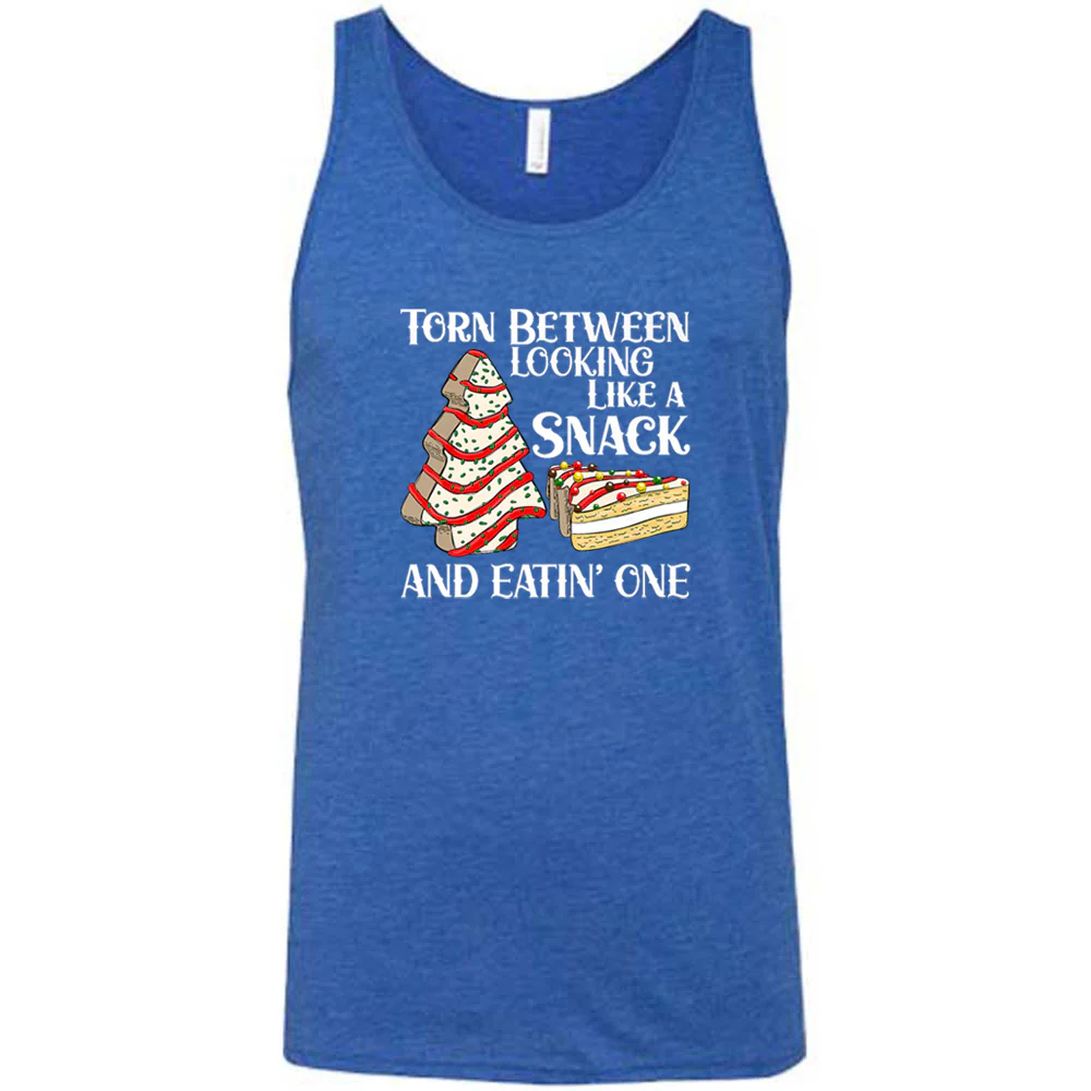 Torn Between Looking Like A Snack And Eating One (With Tree Cakes) Shirt Unisex - Image 7