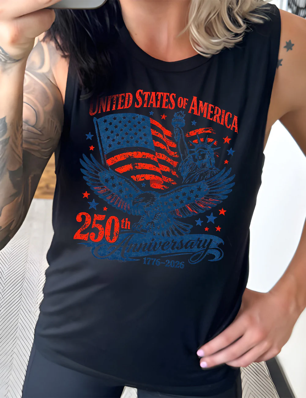 USA 250th Anniversary Muscle Tank