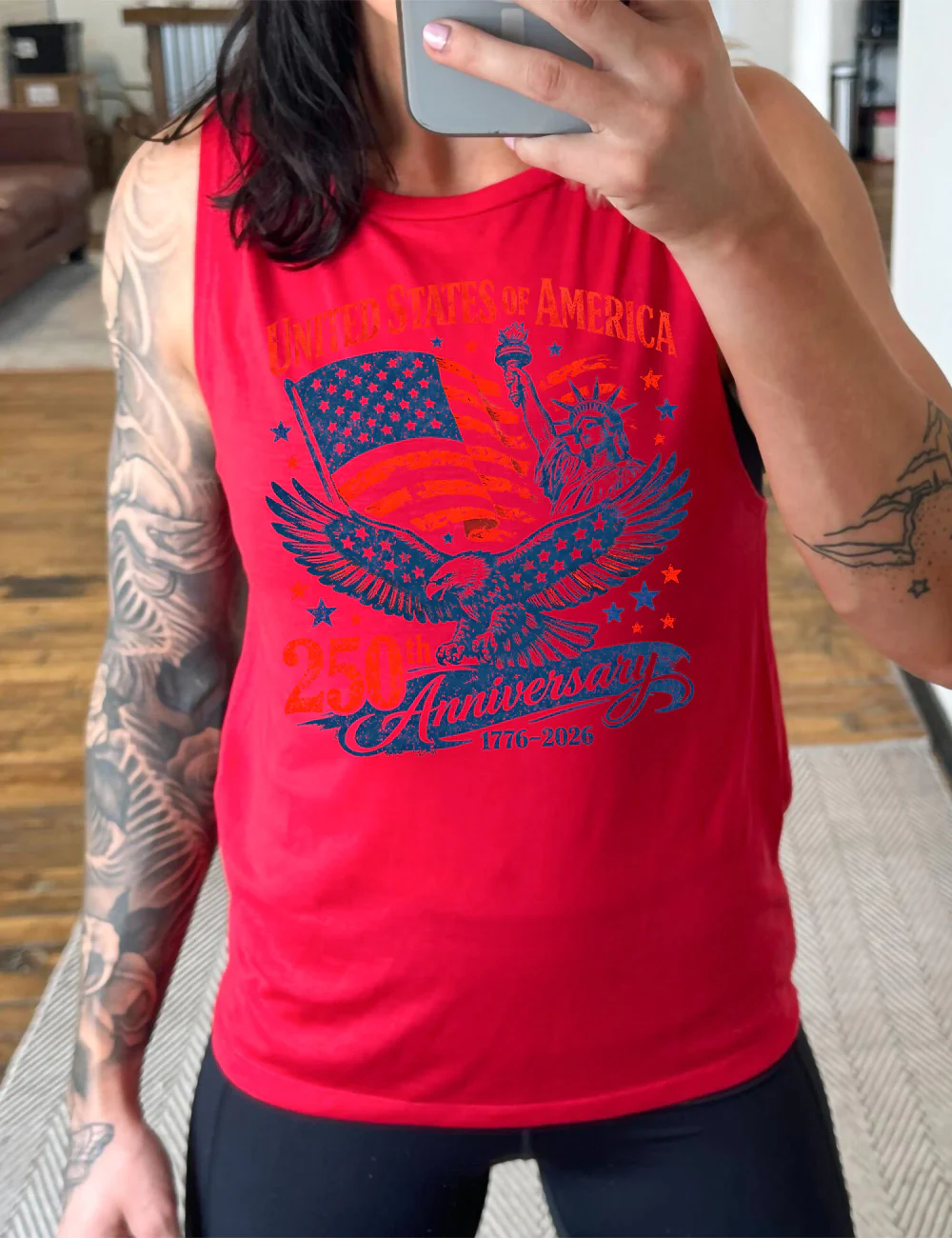 USA 250th Anniversary Muscle Tank - Image 3