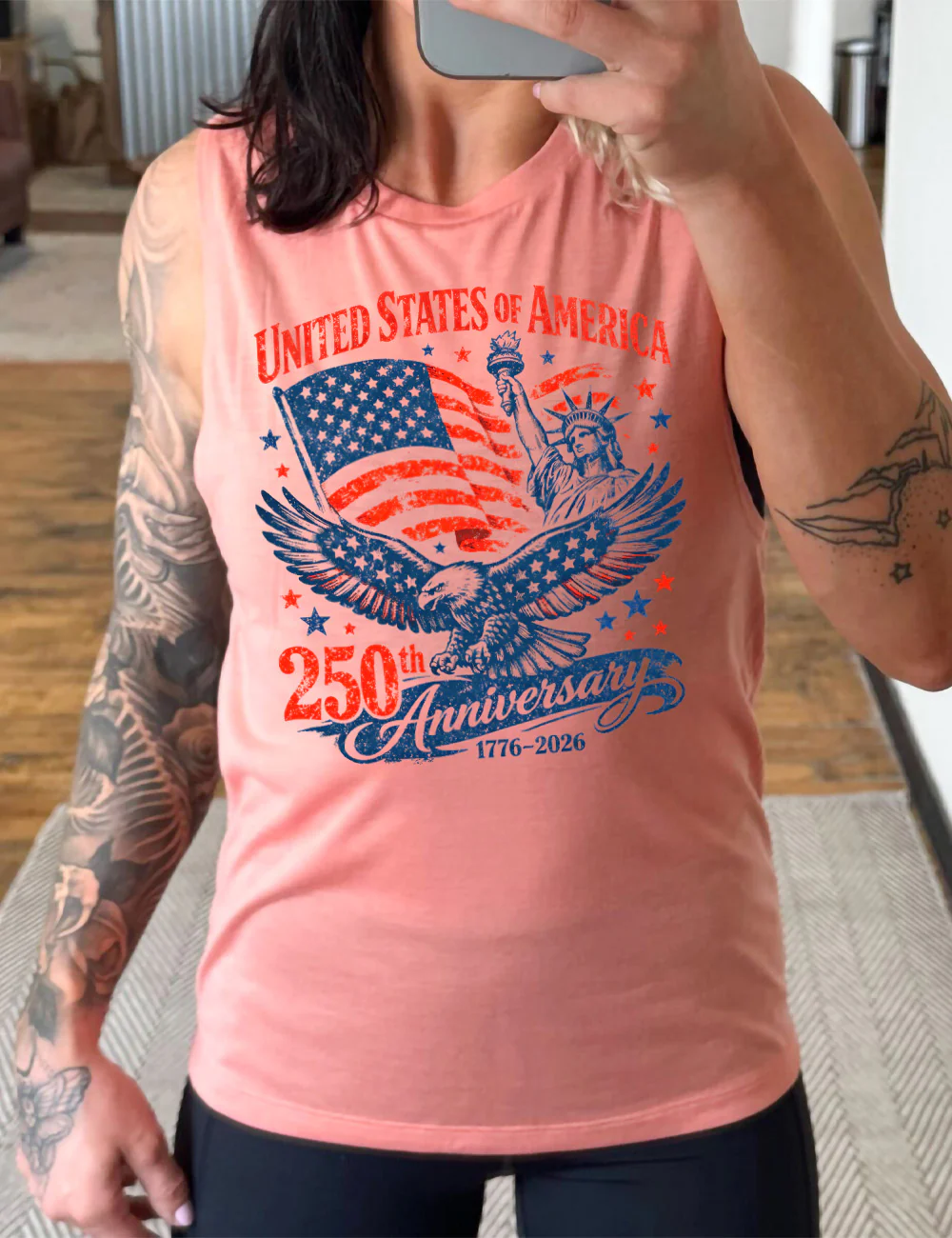 USA 250th Anniversary Muscle Tank - Image 4