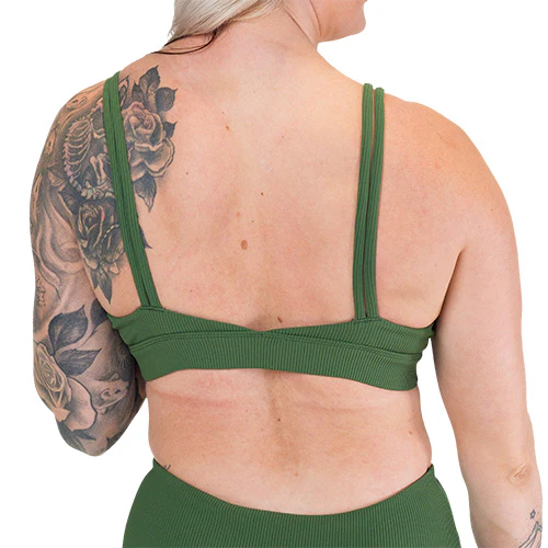 Vitality Bra | Ribbed | Hunter Green - Image 3
