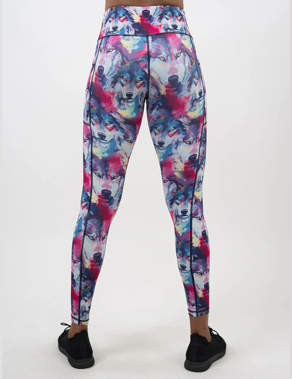 Watercolor Wolves Leggings - Image 10