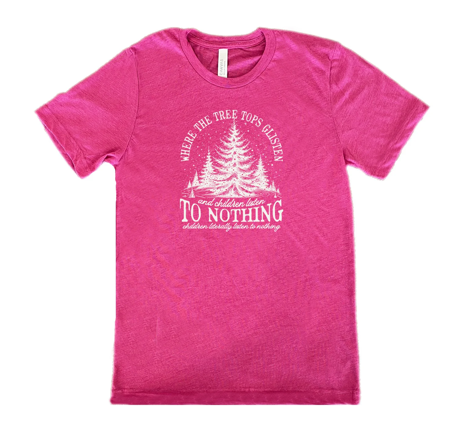 Where The Tree Tops Glisten And Children Listen To Nothing Shirt Unisex - Image 11