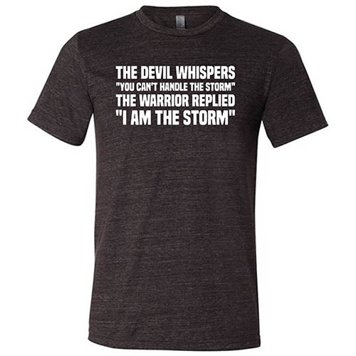 The Devil Whispers You Can't Handle The Storm, The Warrior Replies I Am The Storm Shirt Unisex - Image 3