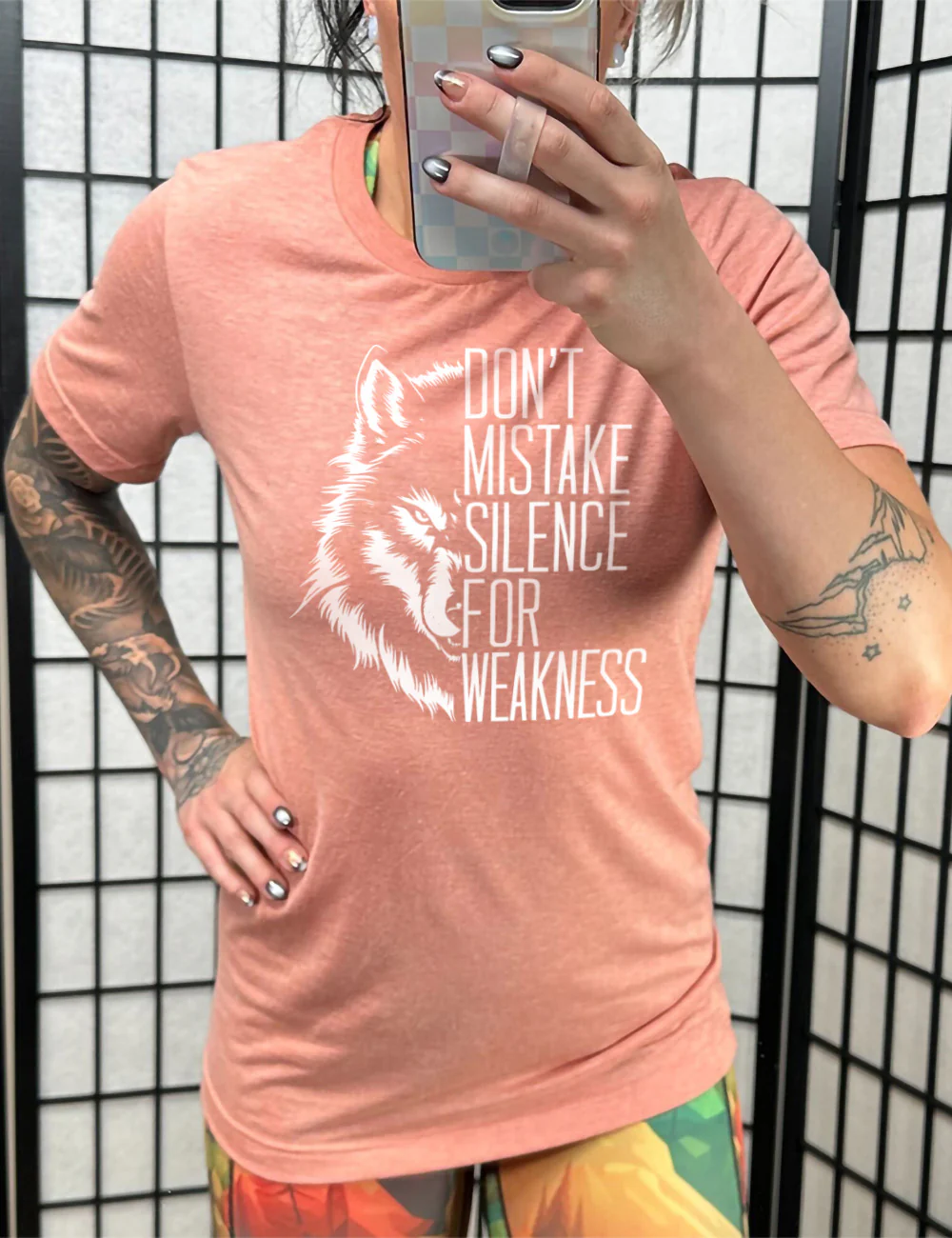 Wolf Don't Mistake Silence for Weakness Shirt Unisex - Image 11