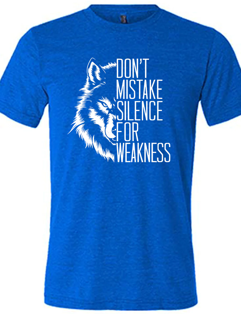 Wolf Don't Mistake Silence for Weakness Shirt Unisex - Image 3