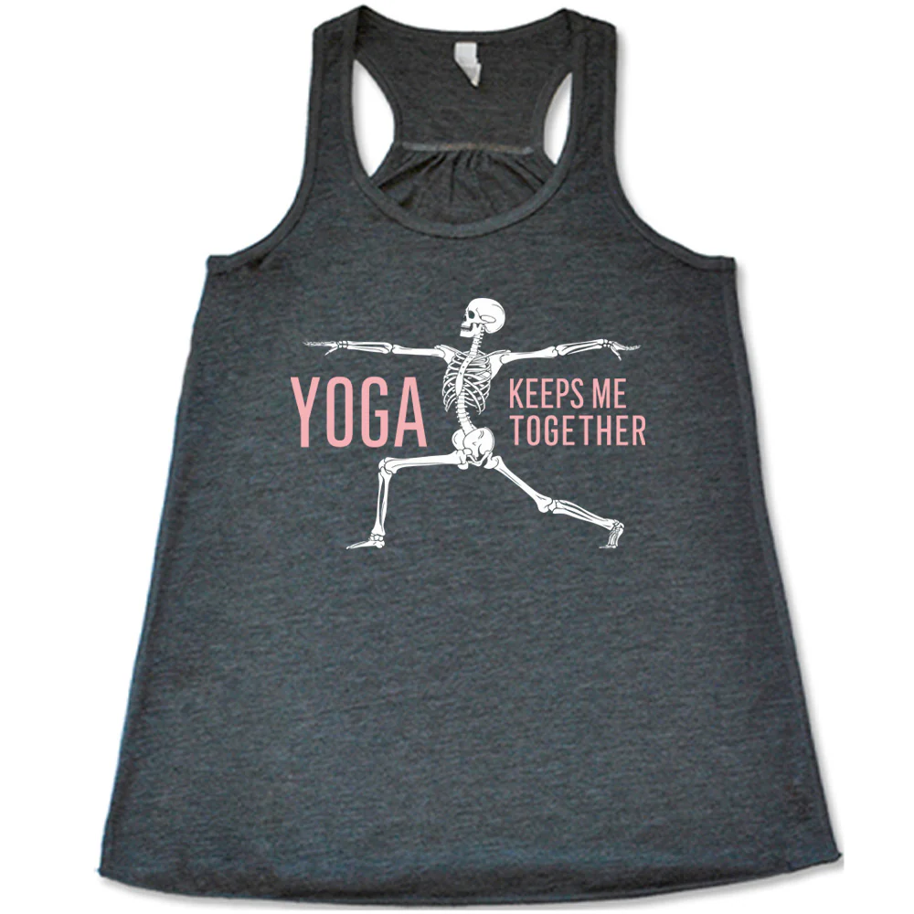 Yoga Keeps Me Together Skeleton Shirt - Image 2