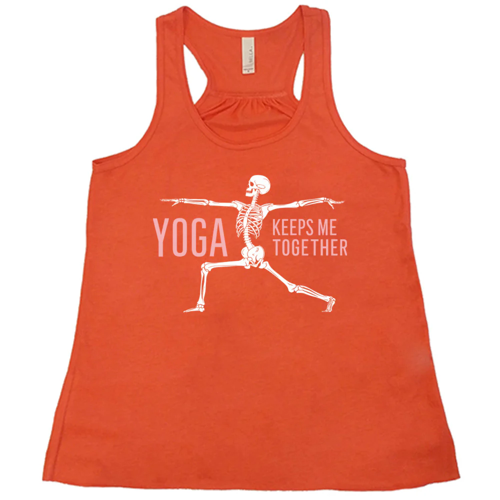 Yoga Keeps Me Together Skeleton Shirt - Image 4