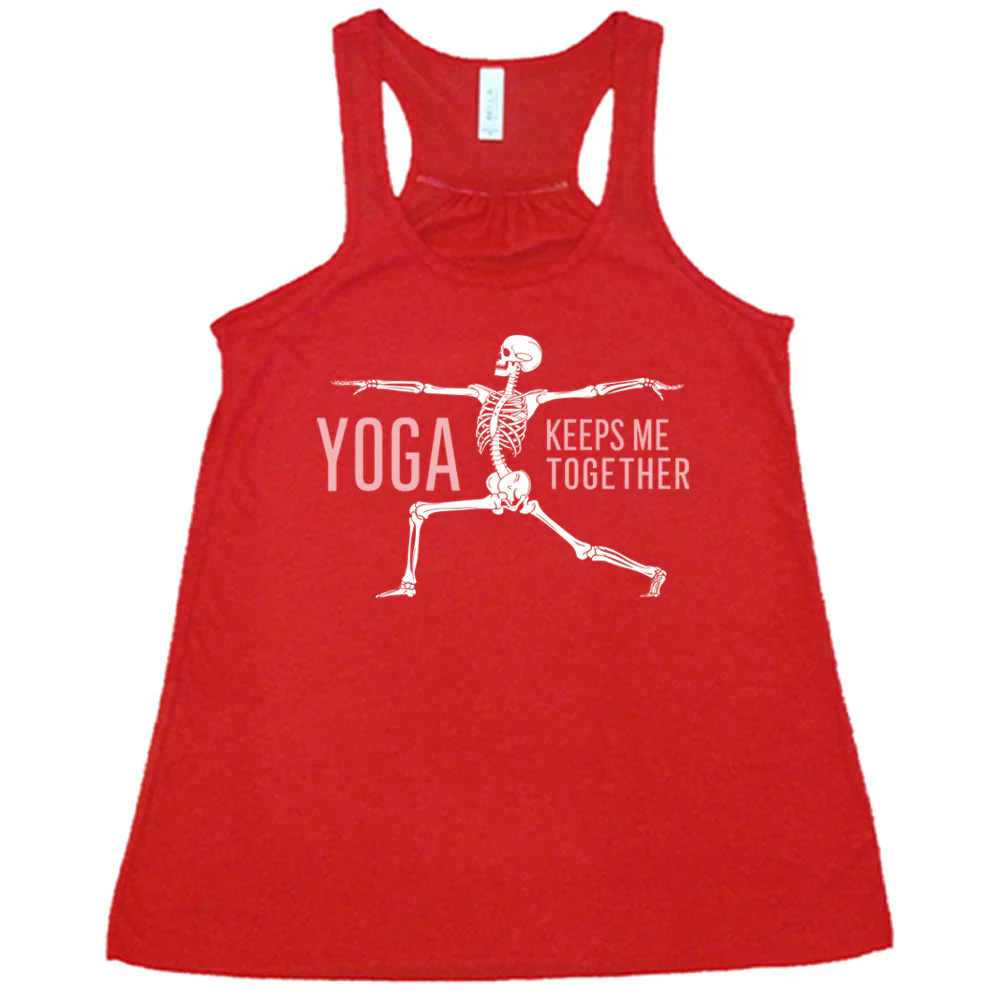 Yoga Keeps Me Together Skeleton Shirt - Image 5