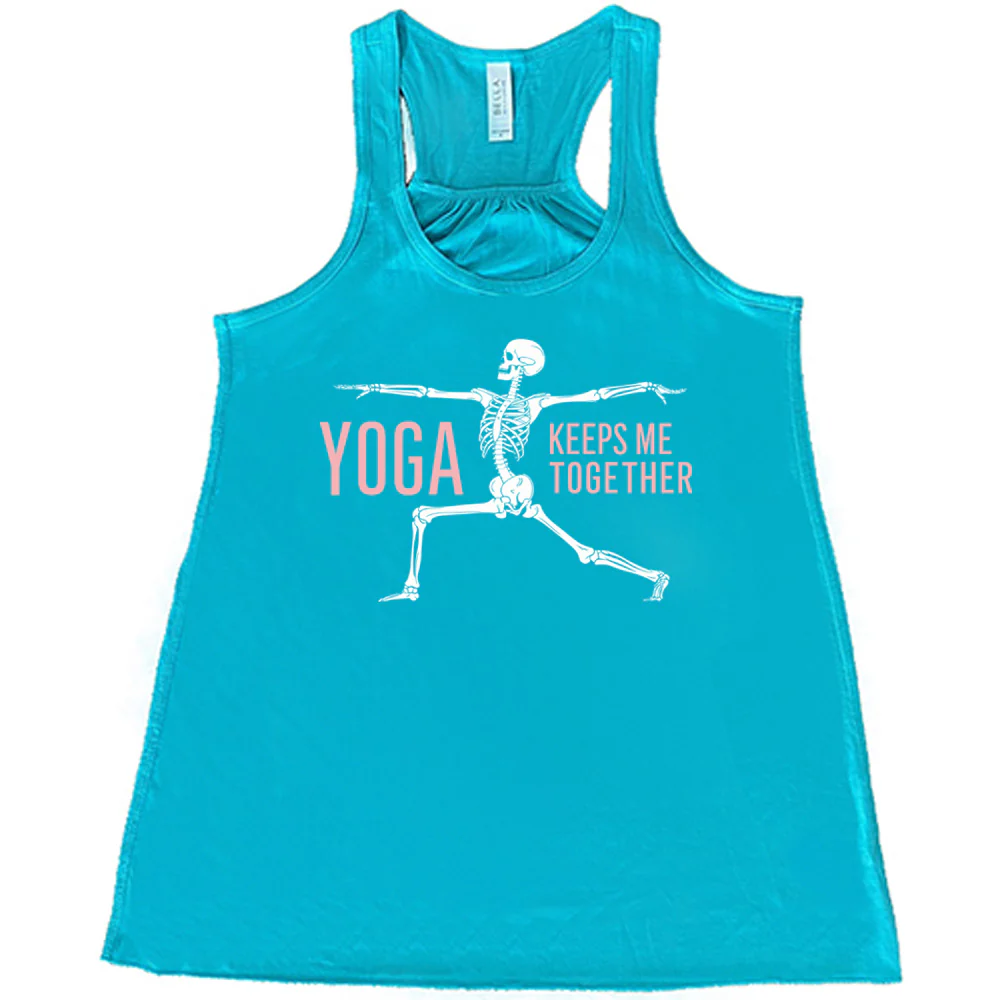 Yoga Keeps Me Together Skeleton Shirt - Image 6