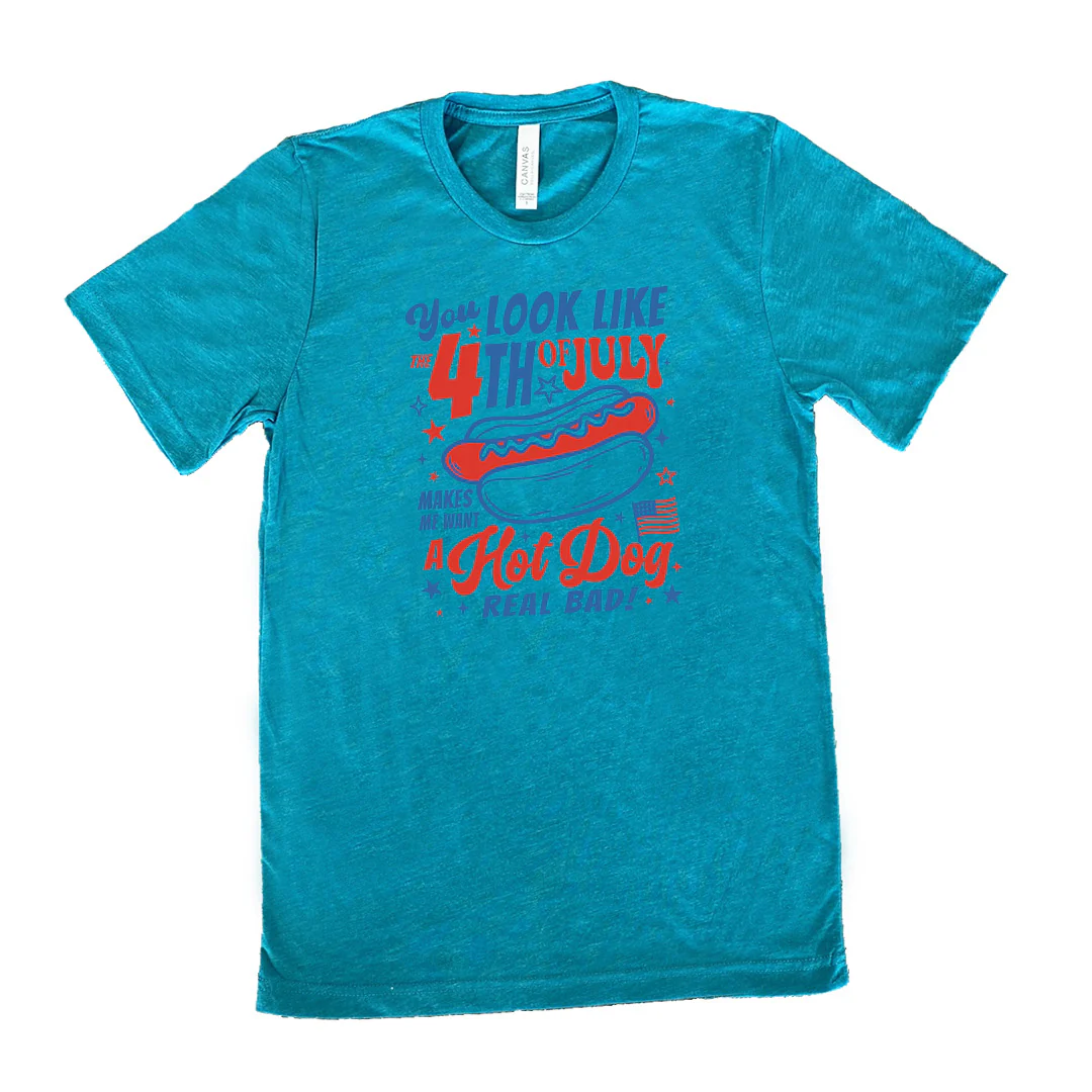 You Look Like the 4th of July Makes Me Want A Hot Dog Real Bad Shirt Unisex - Image 6